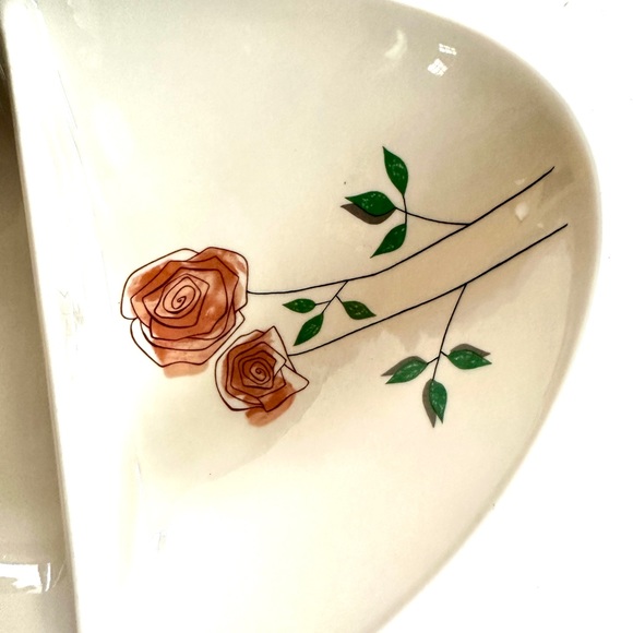 Iroquois Informal China ROSEMARY Divided Serving Bowl 11" Ben Seibel MCM Design - Picture 2 of 6